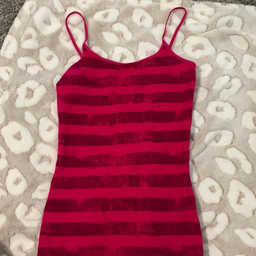 stripped pink camisole. size small.